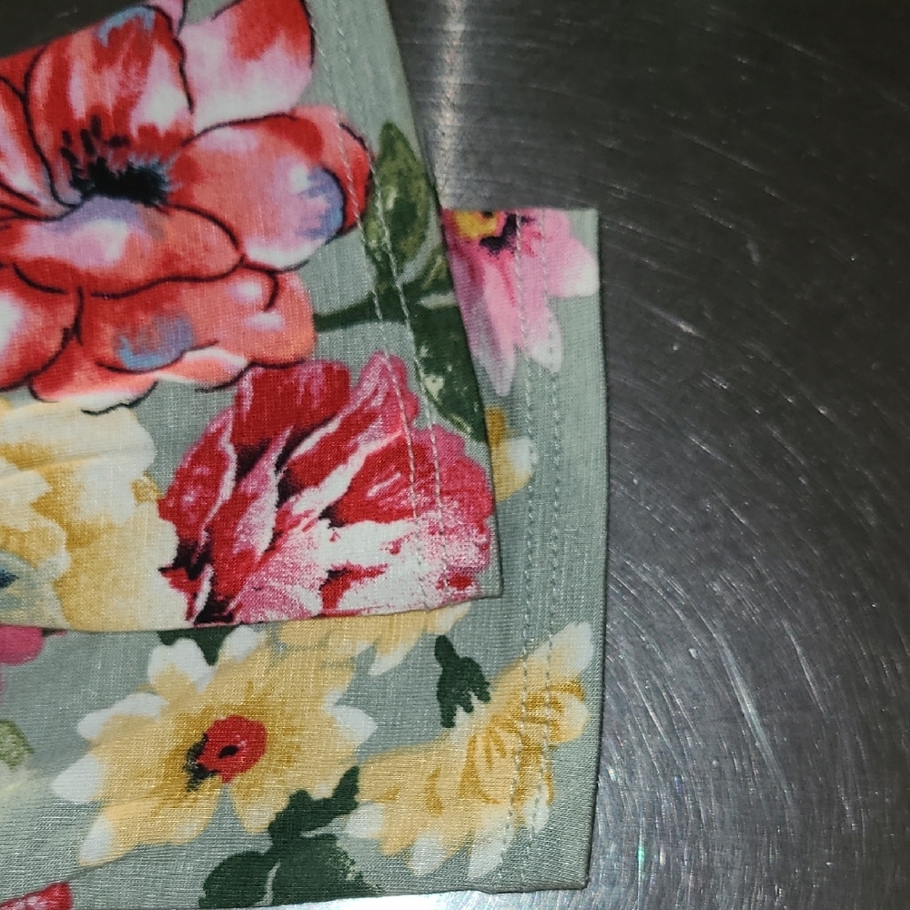 Rags and Couture Floral Cardigan in Green and Pink - Picture 6 of 6